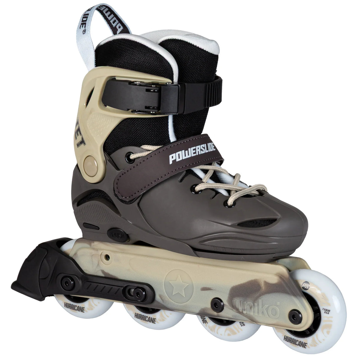 SKA940720/31-34 POWERSLIDE Jet Brown adj. – Braun | Größenverstellbare Kinder Inlineskates | Urban Inlineskates | Speed Inlineskates für Kinder qualitative Inline Skates für Jungs und Mädchen Quality inline skates for boys and girls bunte inliner für Kinder und jugendliche colorful inliners for children and teenagers Lörrach Freiburg Basel Inliner Skateschule und Skateshop Weil am Rhein SkaMiDan Deutschland Germany