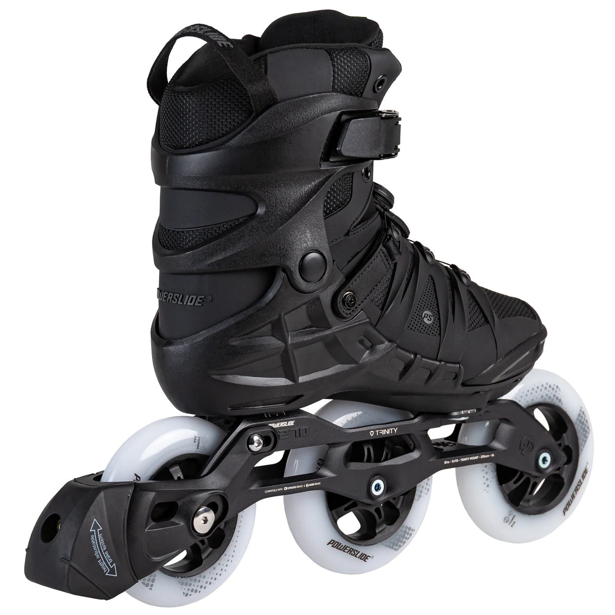 SKA940724 POWERSLIDE Phuzion Argon KPU PDS – Schwarz | 3× 110 mm 83A SHR 270 mm | Trinity Mounting | Premium Fitness Inlineskates Freeskates Trainng Skates Strecken Skates Trinity Skates Einsteiger Beginner Inlineskates Inliner Fitness Inliner City Skates Fitness Inliner Sport Skates Sport Inliner Rollerblades Rollerblading Lörrach Freiburg Basel Inliner Skateschule und Skateshop Weil am Rhein SkaMiDan Deutschland Germany
