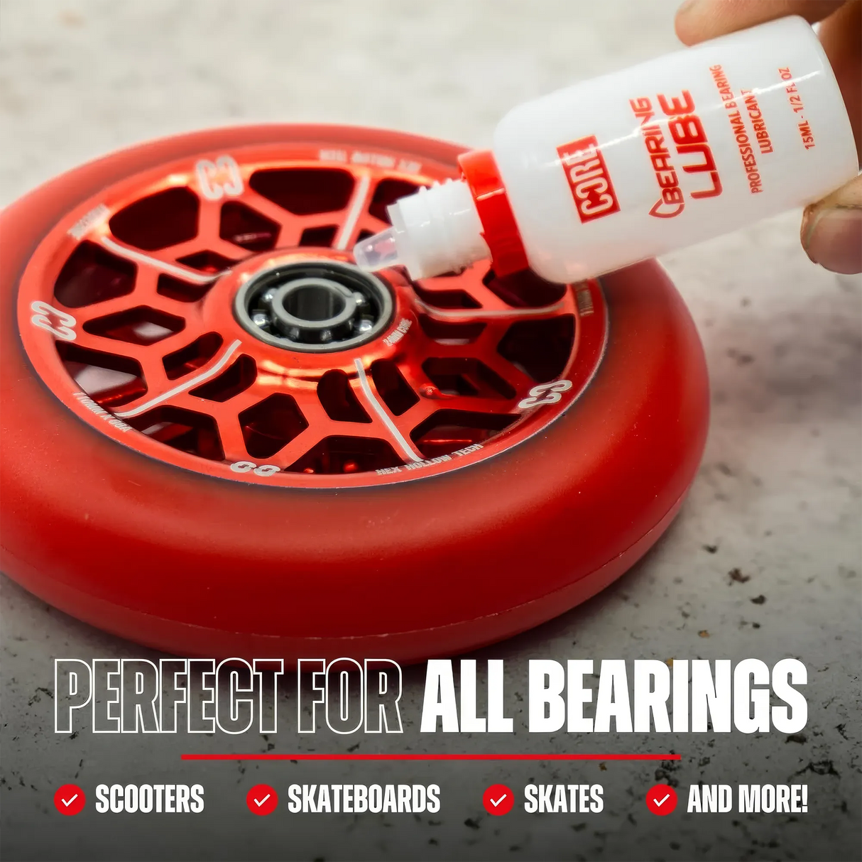 SKACRE-BER-LBE-10 CORE Kugellageröl für Scooter, Inlineskates, Rollschuhe und andere Kugellager – 15 ml Fläschchen | Schmiermittel für Skate-Kugellager Skate Kugellager Inliner Kugellager Kugellager für Inlineskates Top Kugellager Beste Kugellager Titan Titanium TiN Keramik Ceramic Wicked Kugellager Koyo Kugellager Kugellager für Rollschuhe Schnelle Inline Skating Kugellager Speed Kugellager Aggressive Inline Skating Rollerblading Blading Inline Skating Inliner Skateschule und Skateshop Weil am Rhein SkaMiD