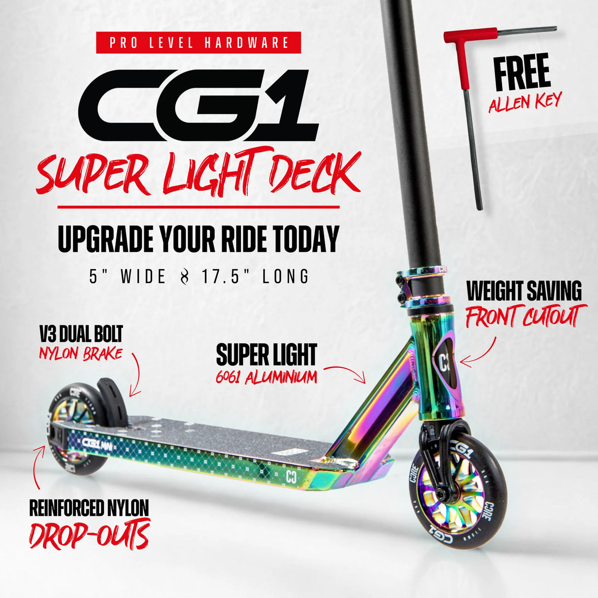 SKACRE-CG1M-BK CORE CG1 Profi Mini Stunt Scooter – verschiedene Farben | Stunt Roller für Fortgeschrittene und Profis | Trickroller für den Skatepark Stunt Scooter Kicker Trottinett Scootering Soots Scootworld SkaMiDan Weil am Rhein Basel Lörrach Freiburg Schweiz Deutschland Switzerland Germany Bale Skatepark Roller Stunt Roller Tretroller Action Scooter Kinder Roller Kids Children Stunts Park Trick Scooter