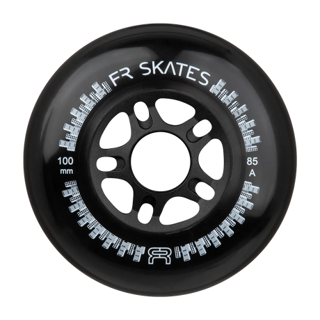 SKAFRWL-DT100-BK-BK/Black/4-Pack FR SKATES Downtown Wheels 100mm 85A – Black | 4-Pack | Urban & Freestyle Slalom Inline Rollen & Urban Inline Rollen | Inline Skating Rollen Inline Skating Wheels Rollerblading Wheels Inline Skating Rollerblading Inlineskaterollen Skating Wheels for Rollerblader  Rollen für Inlineskater Lörrach Freiburg Basel Inliner Richtige Größe right Size for Rollerblades Langhaltende Inlineskaterollen Longlasting Wheels for Rollerblading Skateschule und Skateshop Weil am Rhein SkaMiDan D