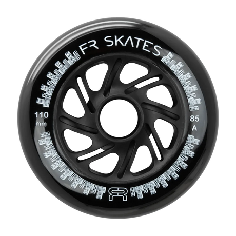 SKAFRWL-DT110-BK-BK/Black/3-Pack FR SKATES Downtown Wheels 110mm 85A – Black | 3-Pack  | Freestyle Slalom  & Urban Inline Rollen | Inline Skating Rollen Inline Skating Wheels Rollerblading Wheels Inline Skating Rollerblading Inlineskaterollen Skating Wheels for Rollerblader  Rollen für Inlineskater Lörrach Freiburg Basel Inliner Richtige Größe right Size for Rollerblades Langhaltende Inlineskaterollen Longlasting Wheels for Rollerblading Skateschule und Skateshop Weil am Rhein SkaMiDan Deutschland Germany