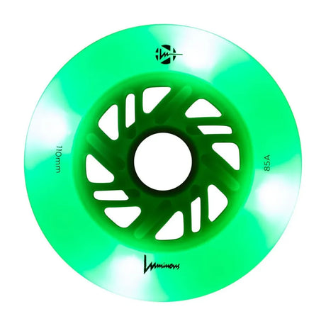 SKALUWL-LU110-WH-GW/WhiteGlow Luminous LED Wheels 110mm 85A | Luminous LED Rollen für Inlineskates in verschiedenen Farben | 4-Pack | Leuchtrollen | Fitness & Urban Inline Rollen Rollerblading Wheels Inline Skating Rollerblading Inlineskaterollen Skating Wheels for Rollerblader  Rollen für Inlineskater Lörrach Freiburg Basel Inliner Richtige Größe right Size for Rollerblades Langhaltende Inlineskaterollen Longlasting Wheels for Rollerblading Skateschule und Skateshop Weil am Rhein SkaMiDan Deutschland Germa