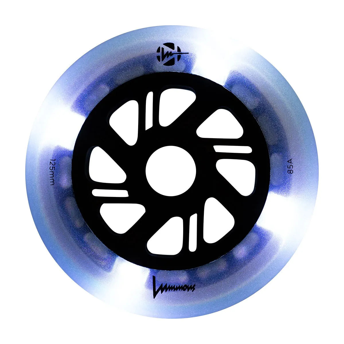 SKALUWL-LU125-PE-BK/BlackPearl Luminous LED Wheels 110mm 85A | Luminous LED Rollen für Inlineskates in Black Pearl | 4-Pack | Leuchtrollen | Fitness & Urban Inline Rollen Rollerblading Wheels Inline Skating Rollerblading Inlineskaterollen Skating Wheels for Rollerblader Rollen für Inlineskater Lörrach Freiburg Basel Inliner Richtige Größe right Size for Rollerblades Langhaltende Inlineskaterollen Longlasting Wheels for Rollerblading Skateschule und Skateshop Weil am Rhein SkaMiDan Deutschland Germany