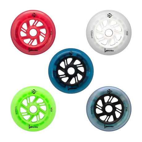 SKALUWL-LU125-PE-BK/BlackPearl Luminous LED Wheels 125mm 85A | Luminous LED Rollen für Inlineskates in verschiedenen Farben | 4-Pack | Leuchtrollen | Fitness & Urban Inline Rollen Rollerblading Wheels Inline Skating Rollerblading Inlineskaterollen Skating Wheels for Rollerblader  Rollen für Inlineskater Lörrach Freiburg Basel Inliner Richtige Größe right Size for Rollerblades Langhaltende Inlineskaterollen Longlasting Wheels for Rollerblading Skateschule und Skateshop Weil am Rhein SkaMiDan Deutschland Germ