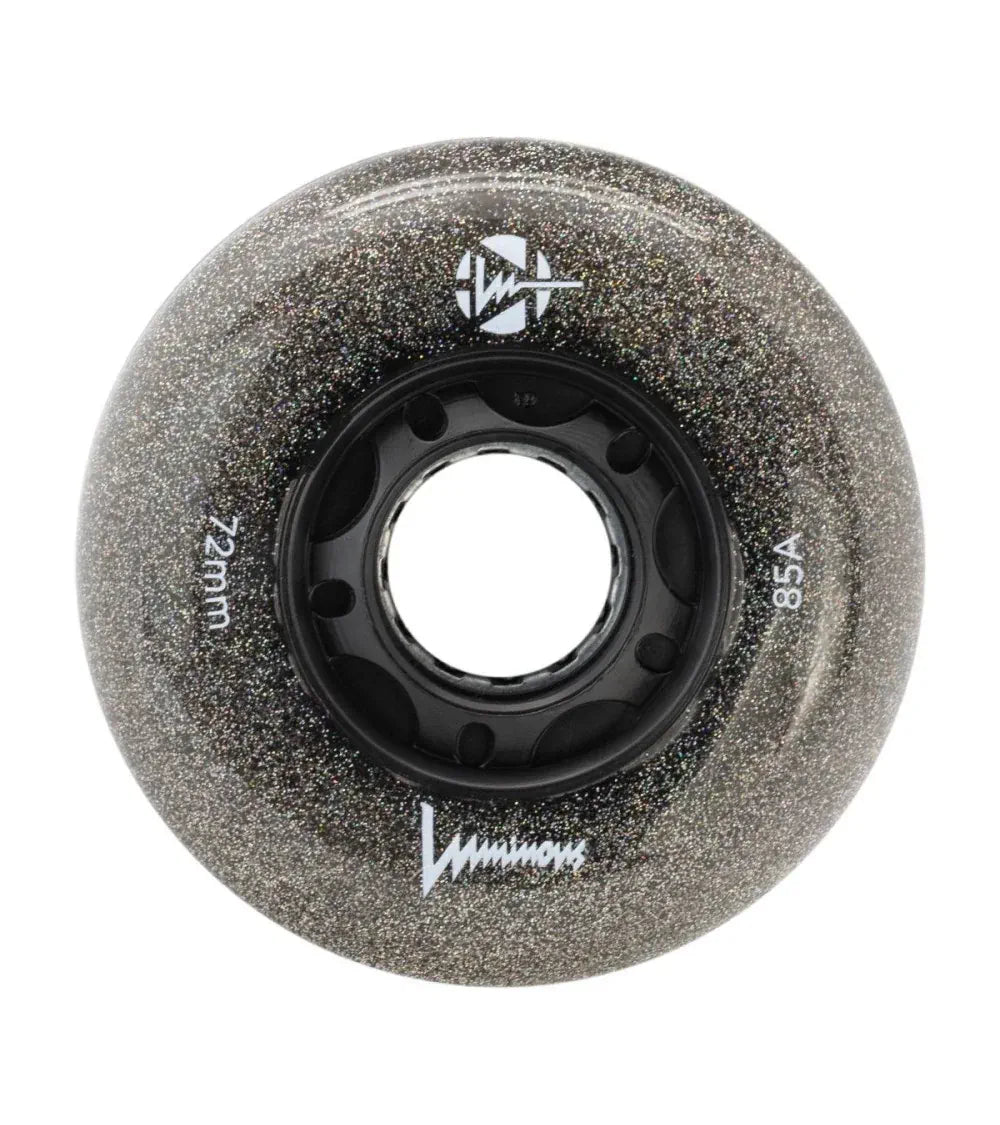 SKALUWL-LU72-NS-BK/NightSky Luminous LED Wheels 72mm 85A | Luminous LED Rollen für Inlineskates in NightSky | 4-Pack || Inline Skating Rollen Inline Skating Wheels Rollerblading Wheels Inline Skating Rollerblading Inlineskaterollen Skating Wheels for Rollerblader Rollen für Inlineskater Lörrach Freiburg Basel Inliner Richtige Größe right Size for Rollerblades Langhaltende Inlineskaterollen Longlasting Wheels for Rollerblading Skateschule und Skateshop Weil am Rhein SkaMiDan Deutschland Germany
