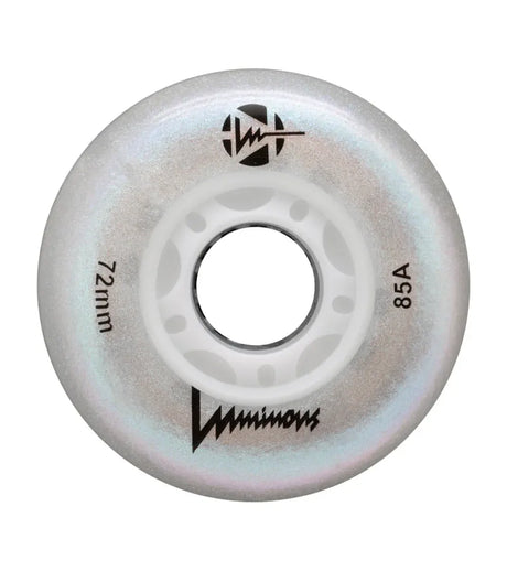SKALUWL-LU72-PE-WHWhitePearl Luminous LED Wheels 72mm 85A | Luminous LED Rollen für Inlineskates in WhitePearl | 4-Pack || Inline Skating Rollen Inline Skating Wheels Rollerblading Wheels Inline Skating Rollerblading Inlineskaterollen Skating Wheels for Rollerblader  Rollen für Inlineskater Lörrach Freiburg Basel Inliner Richtige Größe right Size for Rollerblades Langhaltende Inlineskaterollen Longlasting Wheels for Rollerblading Skateschule und Skateshop Weil am Rhein SkaMiDan Deutschland Germany