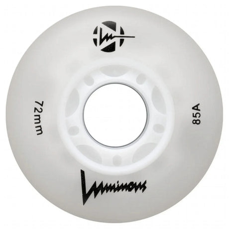 SKALUWL-LU72-WH-WH/White Luminous LED Wheels 72mm 85A | Luminous LED Rollen für Inlineskates in WhitePearl | 4-Pack || Inline Skating Rollen Inline Skating Wheels Rollerblading Wheels Inline Skating Rollerblading Inlineskaterollen Skating Wheels for Rollerblader  Rollen für Inlineskater Lörrach Freiburg Basel Inliner Richtige Größe right Size for Rollerblades Langhaltende Inlineskaterollen Longlasting Wheels for Rollerblading Skateschule und Skateshop Weil am Rhein SkaMiDan Deutschland Germany