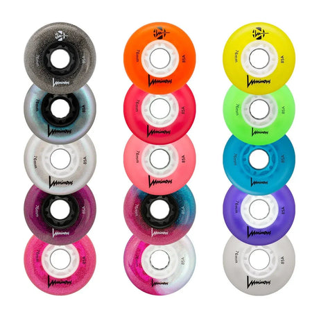 SKALUWL-LU76-BO-GW/BlueOcean Luminous LED Wheels 76mm 85A | Luminous LED Rollen für Inlineskates in verschiedenen Farben | 4-Pack || Inline Skating Rollen Inline Skating Wheels Rollerblading Wheels Inline Skating Rollerblading Inlineskaterollen Skating Wheels for Rollerblader  Rollen für Inlineskater Lörrach Freiburg Basel Inliner Richtige Größe right Size for Rollerblades Langhaltende Inlineskaterollen Longlasting Wheels for Rollerblading Skateschule und Skateshop Weil am Rhein SkaMiDan Deutschland Germany