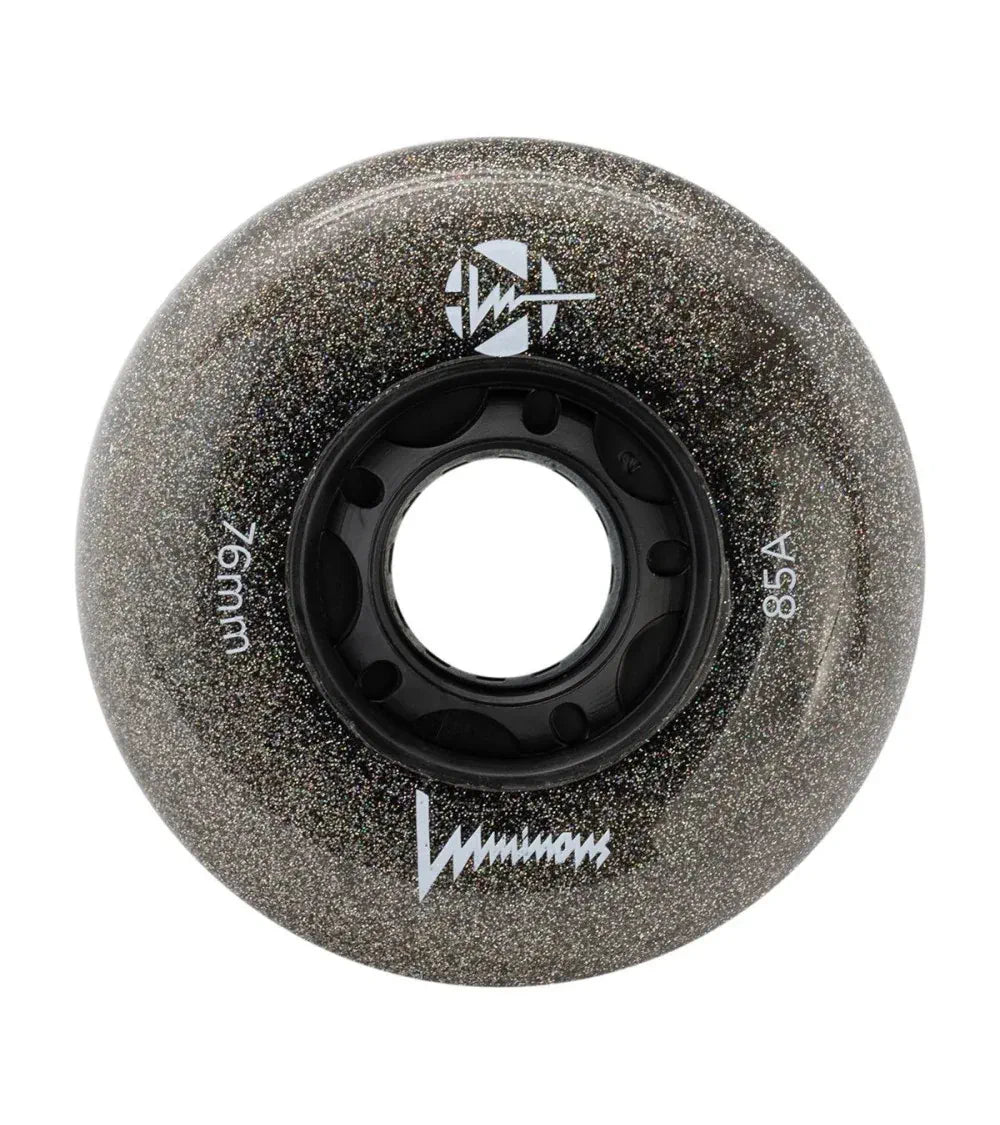 SKALUWL-LU76-NS-BK/NightSky Luminous LED Wheels 76mm 85A | Luminous LED Rollen für Inlineskates in Night Sky | 4-Pack || Inline Skating Rollen Inline Skating Wheels Rollerblading Wheels Inline Skating Rollerblading Inlineskaterollen Skating Wheels for Rollerblader Rollen für Inlineskater Lörrach Freiburg Basel Inliner Richtige Größe right Size for Rollerblades Langhaltende Inlineskaterollen Longlasting Wheels for Rollerblading Skateschule und Skateshop Weil am Rhein SkaMiDan Deutschland Germany