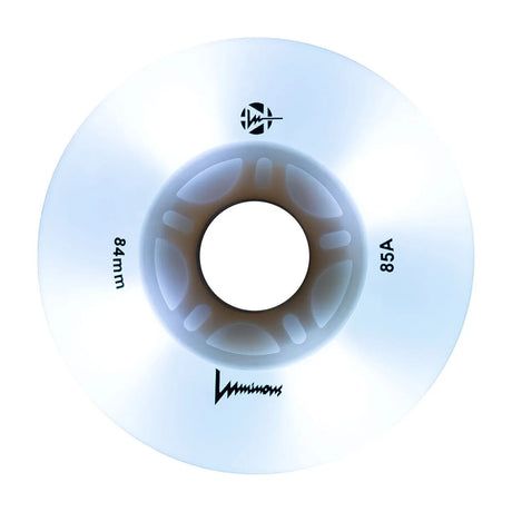 SKALUWL-LU84-WH-WH/White Luminous LED Wheels 84mm 85A | Luminous LED Rollen für Inlineskates in White | 4-Pack | Leuchtrollen | Fitness & Urban Inline Rollen Rollerblading Wheels Inline Skating Rollerblading Inlineskaterollen Skating Wheels for Rollerblader  Rollen für Inlineskater Lörrach Freiburg Basel Inliner Richtige Größe right Size for Rollerblades Langhaltende Inlineskaterollen Longlasting Wheels for Rollerblading Skateschule und Skateshop Weil am Rhein SkaMiDan Deutschland Germany