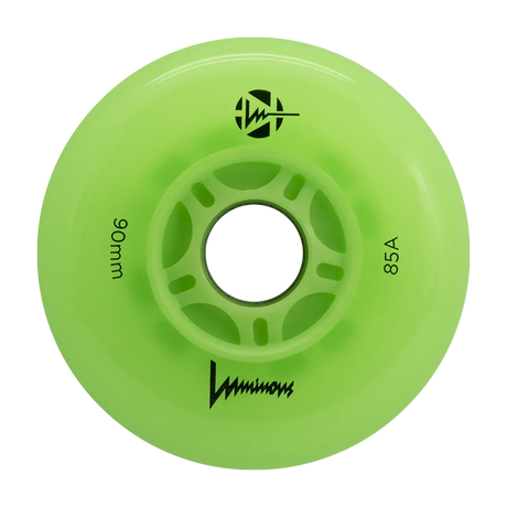 SKALUWL-LU90-GR-AP-GW-GR/GreenGlowLED Luminous LED Wheels 90mm 85A | Luminous LED Rollen für Inlineskates in White Glow | 4-Pack | Leuchtrollen | Fitness & Urban Inline Rollen Rollerblading Wheels Inline Skating Rollerblading Inlineskaterollen Skating Wheels for Rollerblader  Rollen für Inlineskater Lörrach Freiburg Basel Inliner Richtige Größe right Size for Rollerblades Langhaltende Inlineskaterollen Longlasting Wheels for Rollerblading Skateschule und Skateshop Weil am Rhein SkaMiDan Deutschland Germany