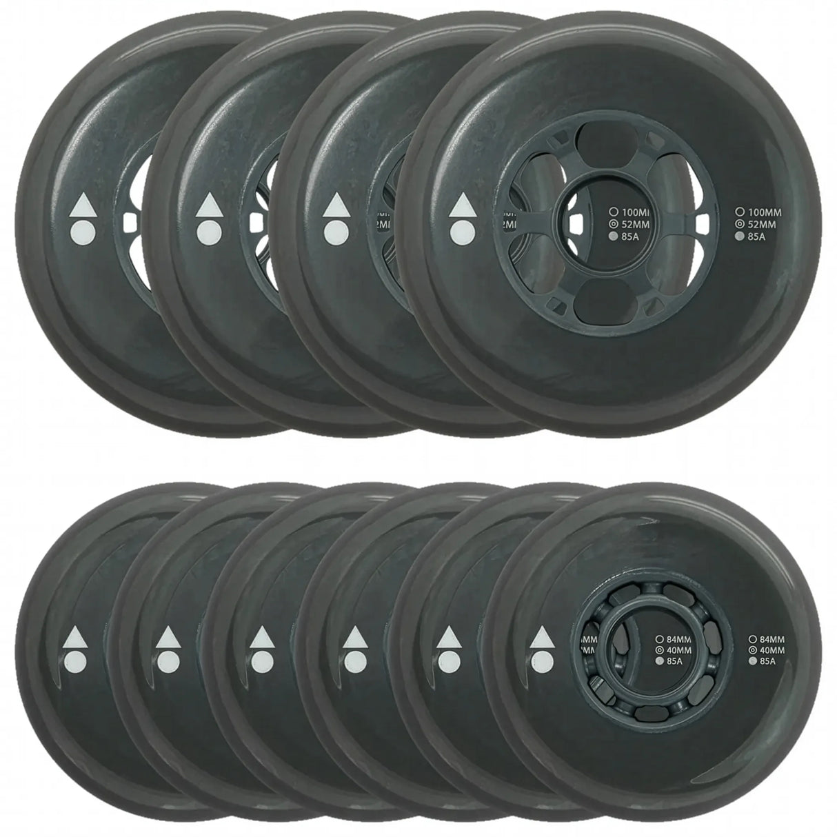 SKAWIWL-AD1007685-GY-GY/100 WIZARD Advanced Wheels – Wizard Advanced Frame Rollen | 76mm, 80mm, 84mm & 100mm – 85A | Wizard Inline Skating Rollerblading Wheels Inline Skating Rollerblading Inlineskaterollen Skating Wheels for Rollerblader Rollen für Inlineskater Lörrach Freiburg Basel Inliner Richtige Größe right Size for Rollerblades Langhaltende Inlineskaterollen Longlasting Wheels for Rollerblading Skateschule und Skateshop Weil am Rhein SkaMiDan Deutschland Germany