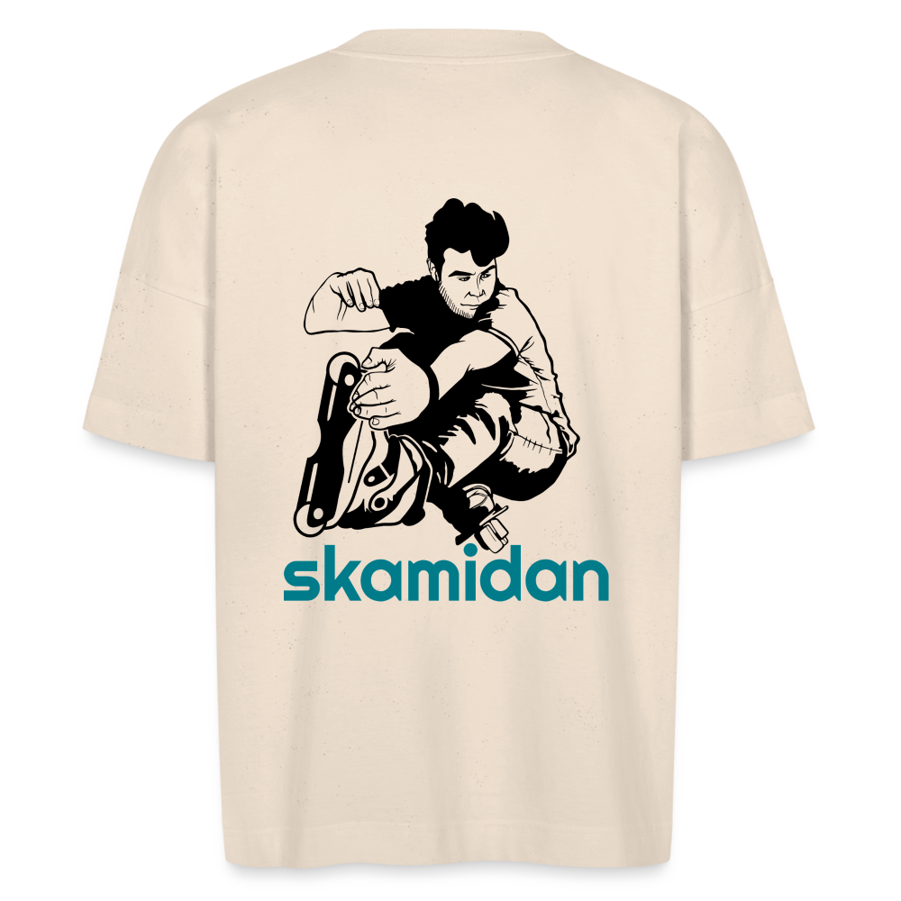SkaMiDan Original Oversized T-Shirt | Bio | 100% Baumwolle aus biologischem Anbau SkaMiDan Merch Bekleidung Clothing Clothes Skate Shirt Skate Gear Skating T-shirts pullover skate klamotten zum skaten inline skating roller skating rollerblading inlineskaten rollerbladen weil am rhein lörrach freiburg basel inliner sportbekleidung sportkleidung funktionskleidung Skating School Skateshop Skateschule Skaterladen Deutschland Germany
