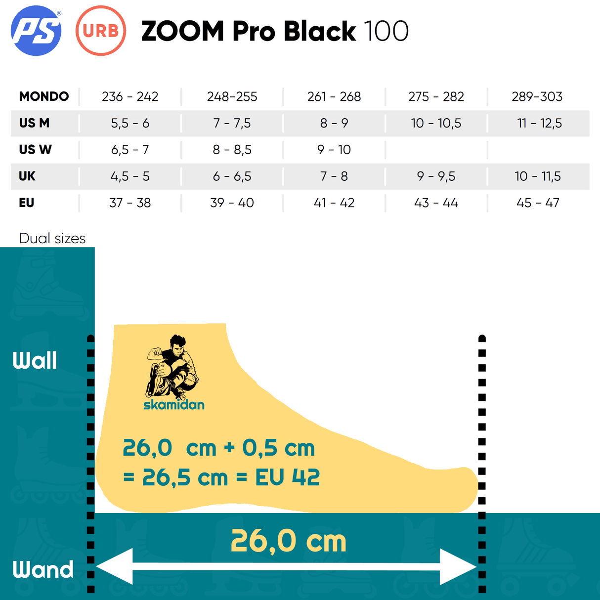 SKA908336 POWERSLIDE Zoom Pro Black 100 Inliner Skateschule und Skateshop Weil am Rhein