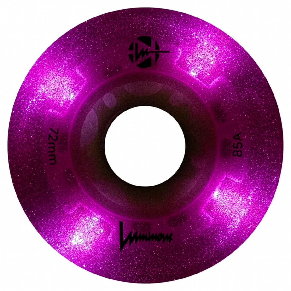 Luminous LED Wheels 72mm 85A | Luminous LED wheels for inline skates in various colors | 4-pack | Light-up wheels | Fitness & Urban Inline Wheels