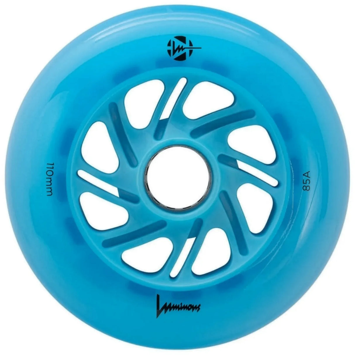 Luminous LED Wheels 110mm 85A | Luminous LED wheels for inline skates in various colors | 3-pack | Light-up wheels | Fitness & urban inline wheels