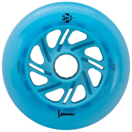 Luminous LED Wheels 110mm 85A | Luminous LED wheels for inline skates in various colors | 3-pack | Light-up wheels | Fitness & urban inline wheels