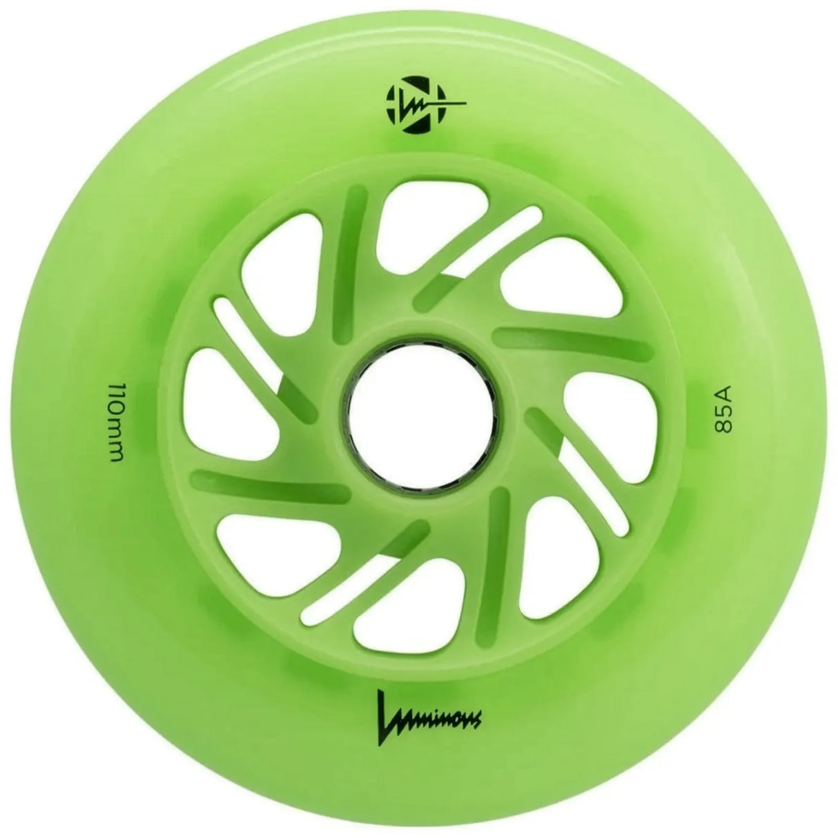 Luminous LED Wheels 110mm 85A | Luminous LED wheels for inline skates in various colors | 3-pack | Light-up wheels | Fitness & urban inline wheels