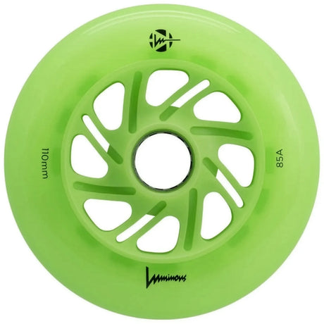 Luminous LED Wheels 110mm 85A | Luminous LED wheels for inline skates in various colors | 3-pack | Light-up wheels | Fitness & urban inline wheels