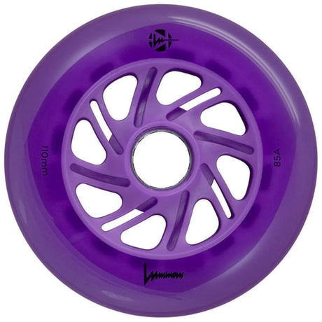 Luminous LED Wheels 110mm 85A | Luminous LED wheels for inline skates in various colors | 3-pack | Light-up wheels | Fitness & urban inline wheels