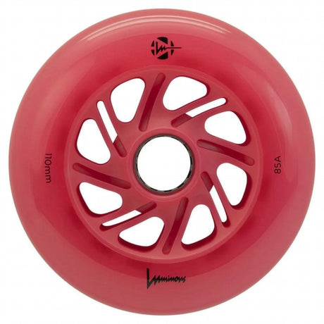 Luminous LED Wheels 110mm 85A | Luminous LED wheels for inline skates in various colors | 3-pack | Light-up wheels | Fitness & urban inline wheels