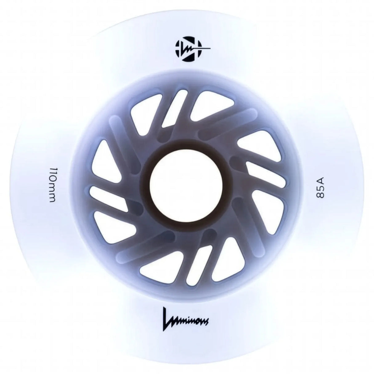 Luminous LED Wheels 110mm 85A | Luminous LED wheels for inline skates in various colors | 3-pack | Light-up wheels | Fitness & urban inline wheels