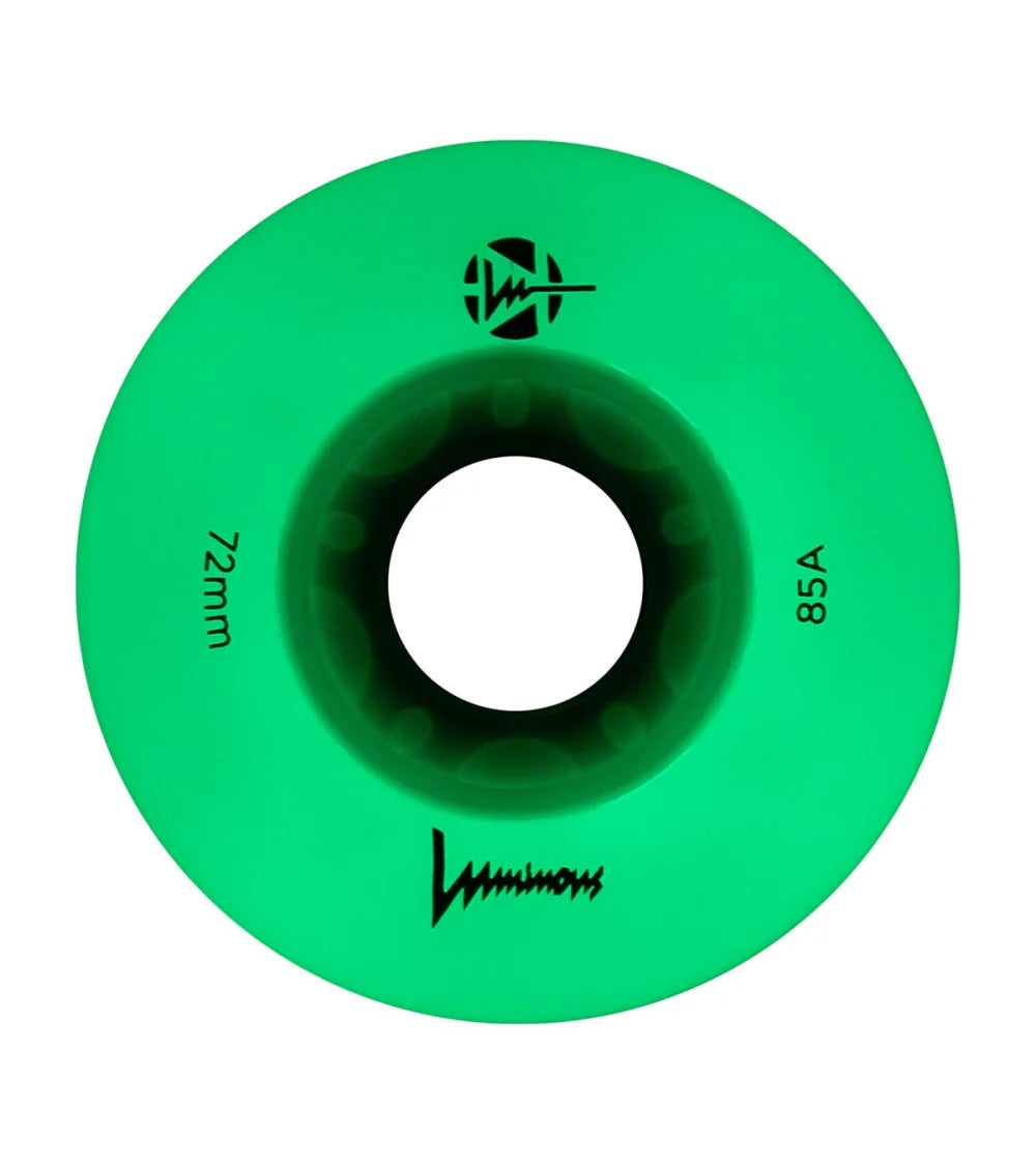 Luminous LED Wheels 72mm 85A | Luminous LED wheels for inline skates in various colors | 4-pack | Light-up wheels | Fitness & Urban Inline Wheels