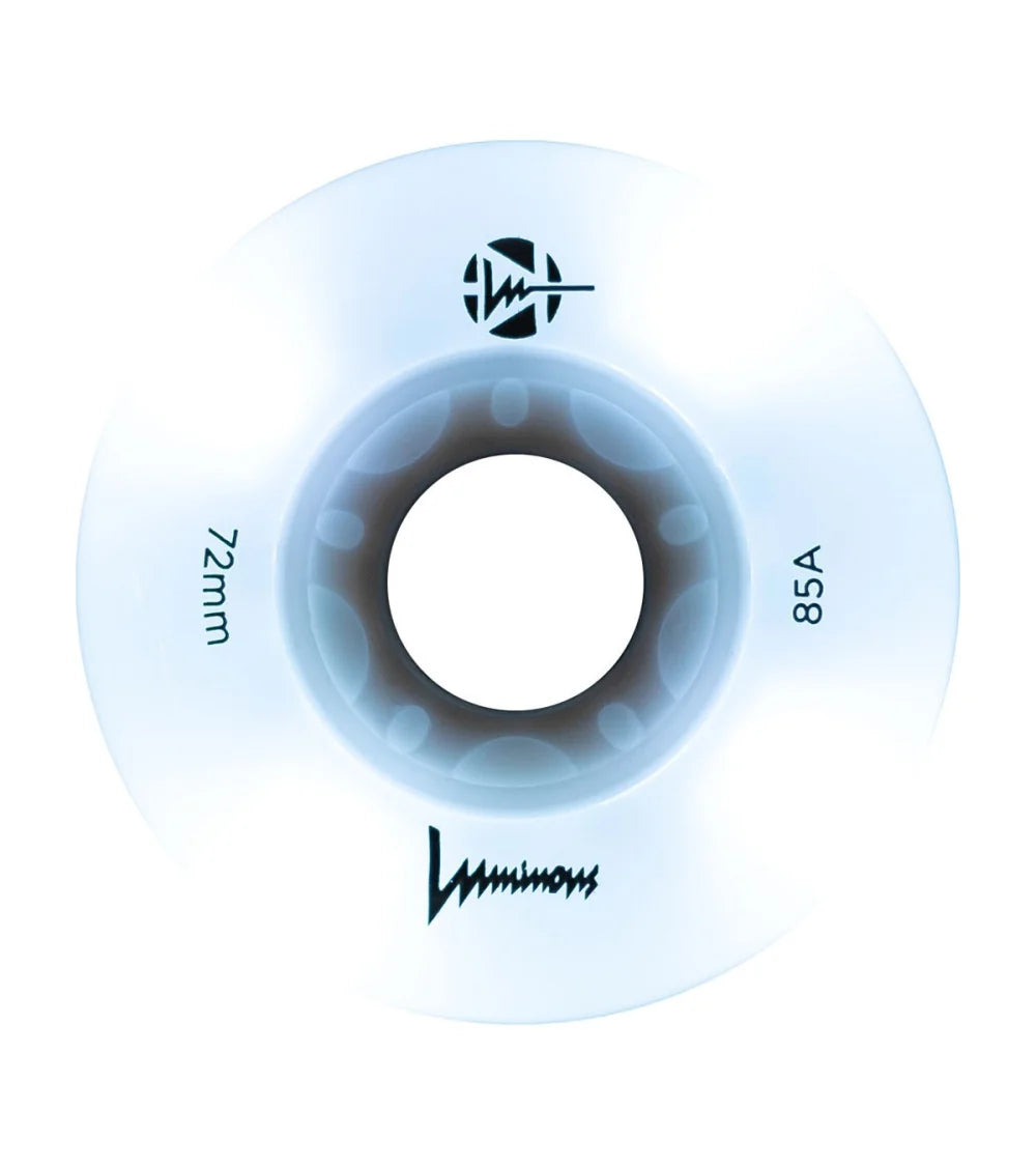 Luminous LED Wheels 72mm 85A | Luminous LED wheels for inline skates in various colors | 4-pack | Light-up wheels | Fitness & Urban Inline Wheels