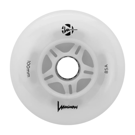 Luminous LED Wheels 100mm 85A | Luminous LED wheels for inline skates in various colors | 3-pack | Luminous wheels | Fitness & Urban Inline Wheels