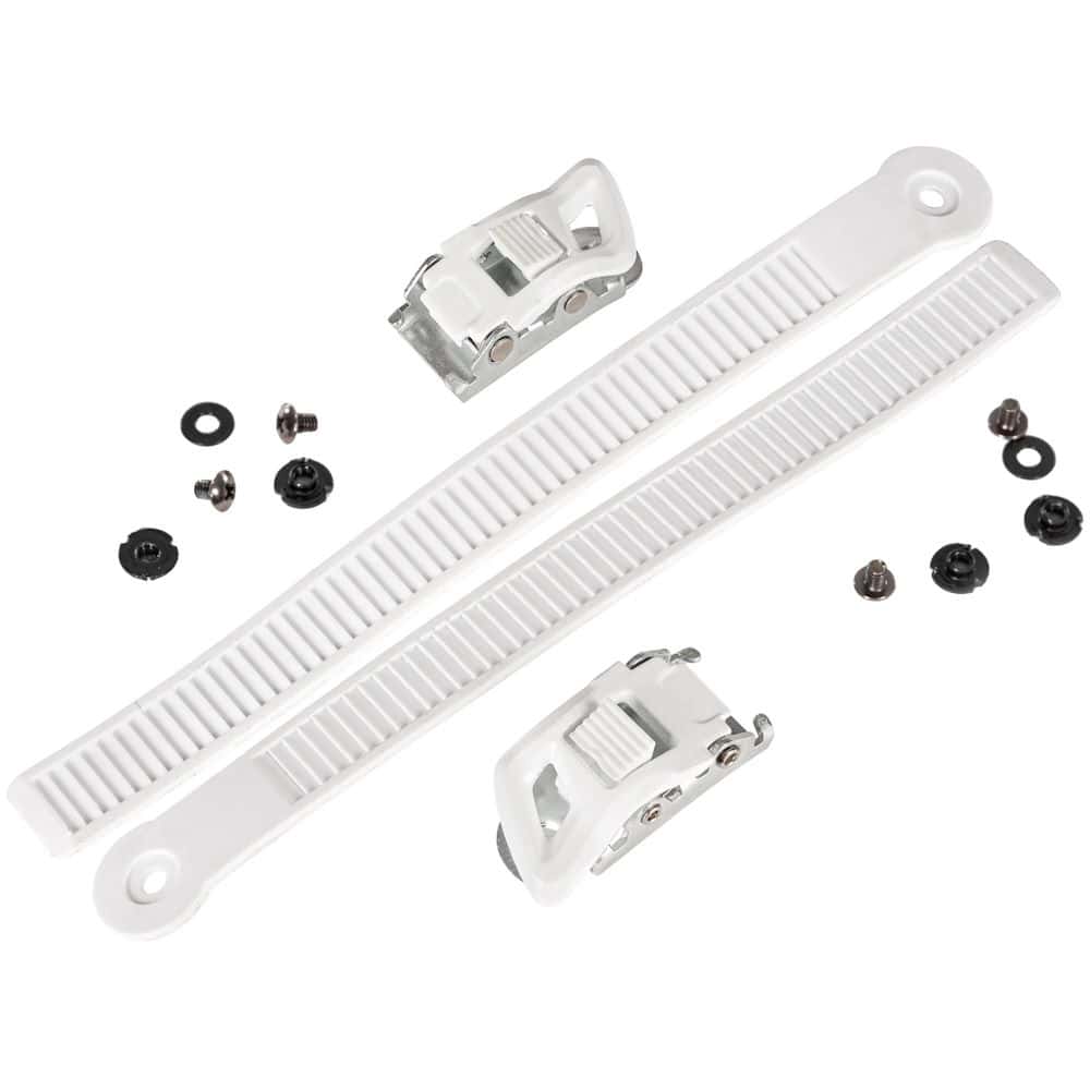 POWERSLIDE Shadow Buckle White - L / R | Includes hardware | 1 set