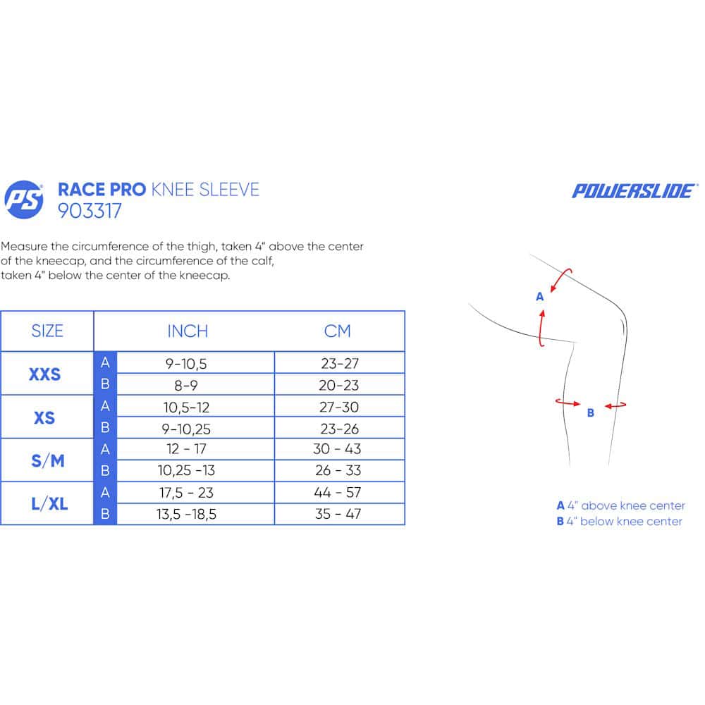SKA903317 POWERSLIDE Race Pro Knee Sleeve | Schmale Knieschützer ohne Plastikkappe | 1-Paar | Knie- Ellenbogen- und Handgelenkschoner Schoner Schützerset Gelenkschutz Schützer Schoner Inliner Schoner Inline Schützer protectors skate Skate Schützer Inliner Schützer Schutzausrüstung Fingerschutz Handschuhe inline skating inliner inlineksaten rollerbladen rollerskaten Inlineskates Rollerblades Fitness Skates Slalom Skates rollerblades rollerblading inline skating Lörrach Freiburg Basel Inliner Skateschule und