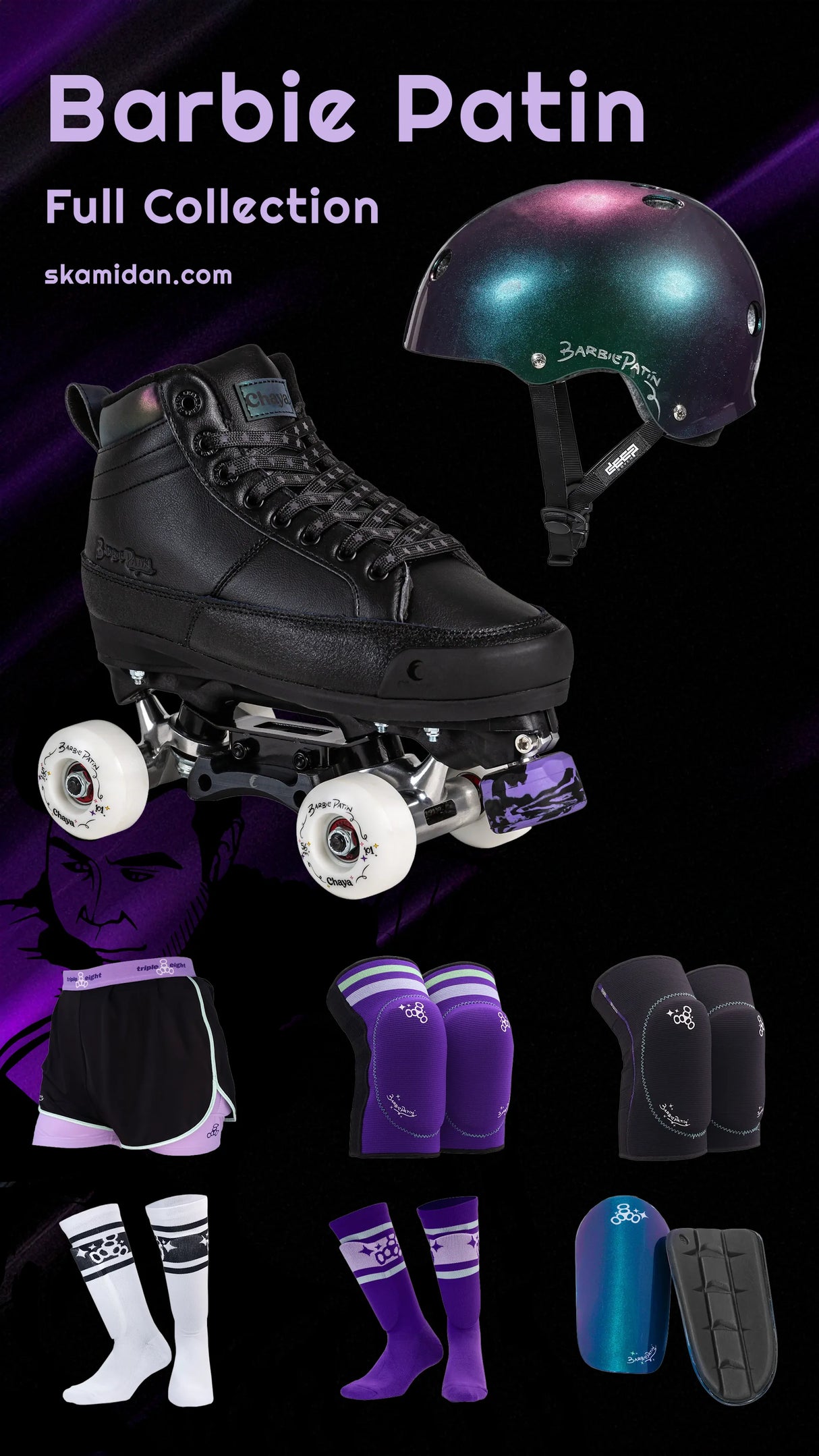 TRIPLE EIGHT Barbie Patin Signature Bumsaver | Schutzhose | Crash Pants