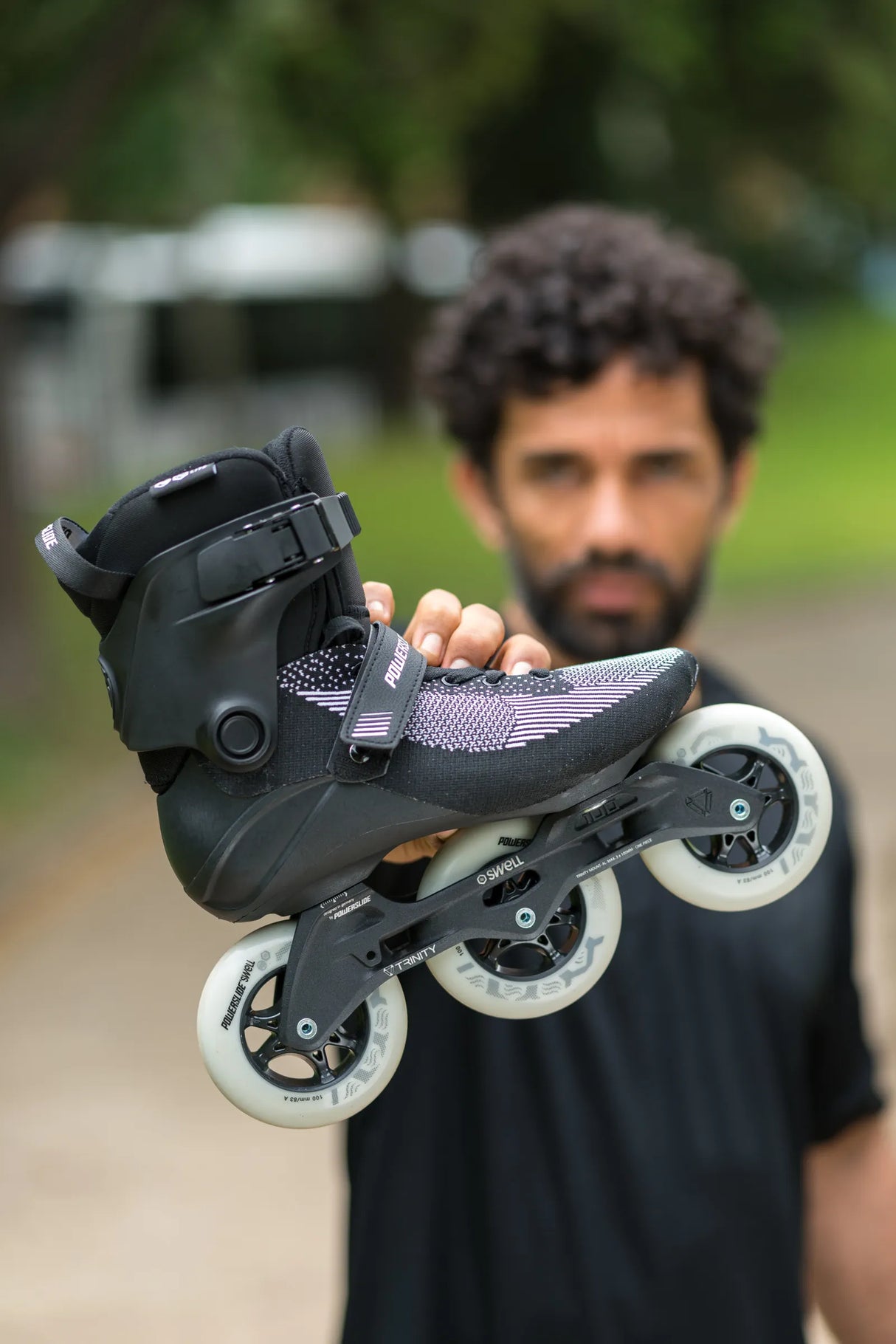 SKA510034 POWERSLIDE Swell Lite Trinity 100 Black Inliner Skateschule und Skateshop Weil am Rhein SkaMiDan