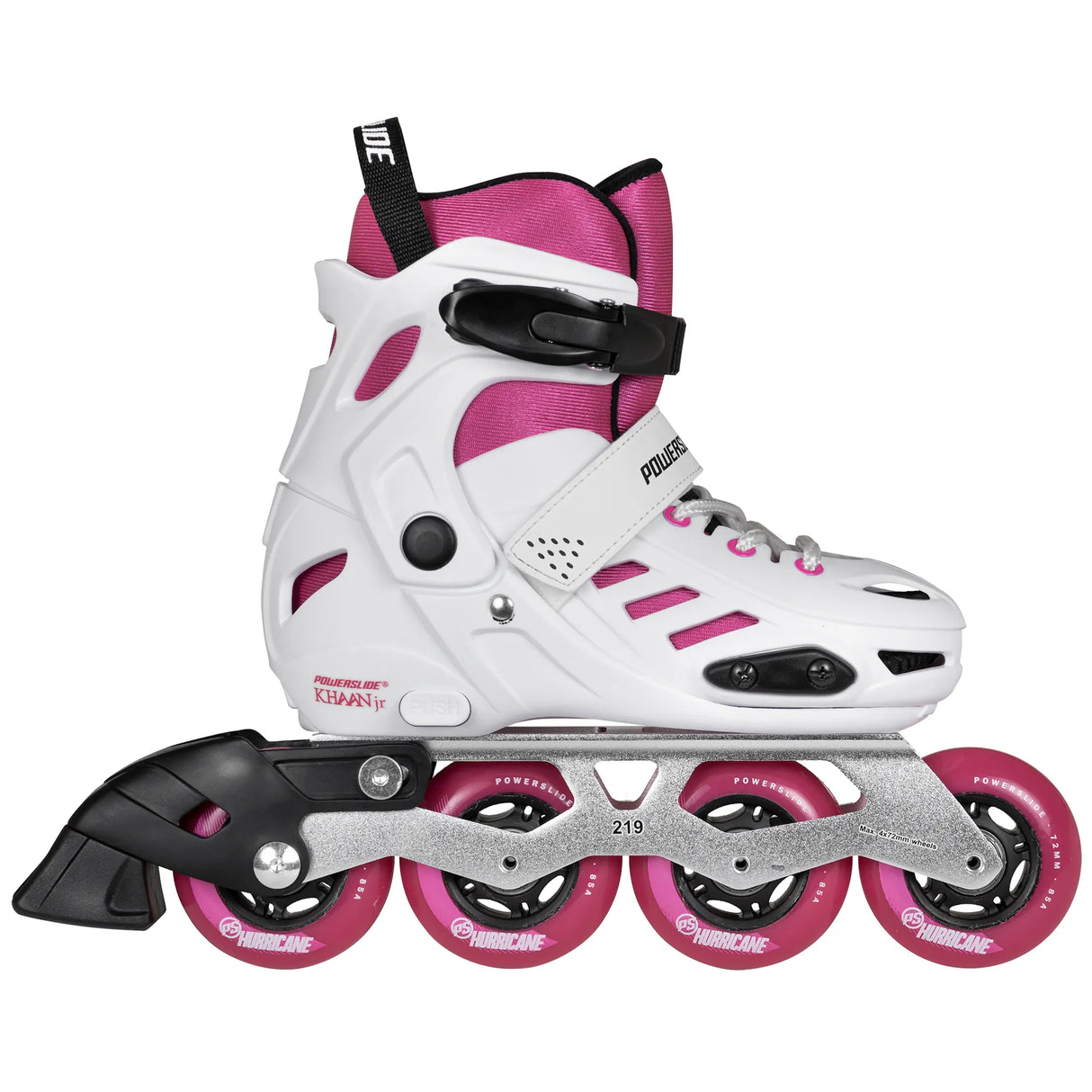 SKA880261 POWERSLIDE One Khaan Junior SQD Pink Kinder Inlineskates Größenverstellbar Kids Skates Kinder Inliner Inline Skating Freestyle Slalom Skating Inliner Skateschule und Skateshop Weil am Rhein SkaMiDan