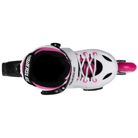 SKA880261 POWERSLIDE One Khaan Junior SQD Pink Kinder Inlineskates Größenverstellbar Kids Skates Kinder Inliner Inline Skating Freestyle Slalom Skating Inliner Skateschule und Skateshop Weil am Rhein SkaMiDan
