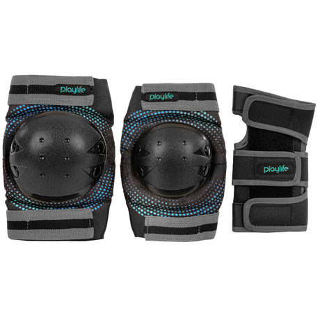 SKA880332 PLAYLIFE Joker Blue Glow Kids Tri-Pack Schoner Schützerset Gelenkschutz Schützer Schoner Inliner Schoner Inline Schützer protectors skate Skate Schützer Inliner Schützer Schutzausrüstung Fingerschutz Handschuhe inline skating inliner inlineksaten rollerbladen rollerskaten Inlineskates Rollerblades Fitness Skates Slalom Skates rollerblades rollerblading inline skating Lörrach Freiburg Basel Inliner Skateschule und Skateshop Weil am Rhein SkaMiDan