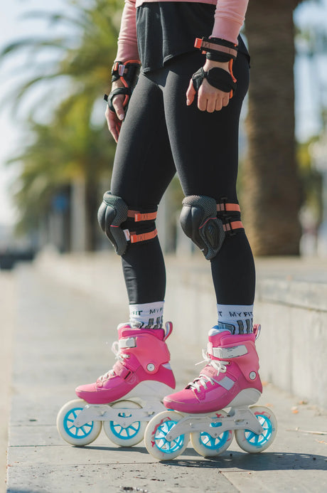 SKA903255 POWERSLIDE Pro Tri-Pack Women Schoner Schonerset Schützerset Handgelenkschoner Handschützer Wrist Guards Hand Guards Schoner Skate Schoner Skate Schützer Protectors Protective Gear Skateschule und Skateshop SkaMiDan Weil am Rhein