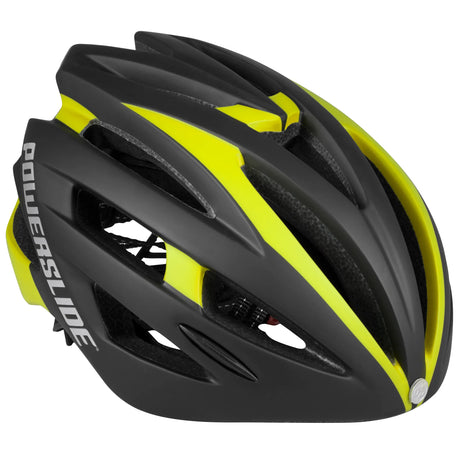 SKA903265 POWERSLIDE Race Attack Skatehelm Black Yellow Fitness Skatehelm Rennhelm Race Helm Race Helmet protectors skate helmet aggressive helmet wind helmet skatehelm surzhelm radhelm fahrradhelm sporthelm schutzhelm Skate Schützer Inliner Schützer Schutzausrüstung Fingerschutz Handschuhe inline skating inliner inlineksaten rollerbladen rollerskaten Inlineskates Rollerblades Fitness Skates Slalom Skates rollerblades rollerblading inline skating Lörrach Freiburg Basel Inliner Skateschule und Skateshop Weil