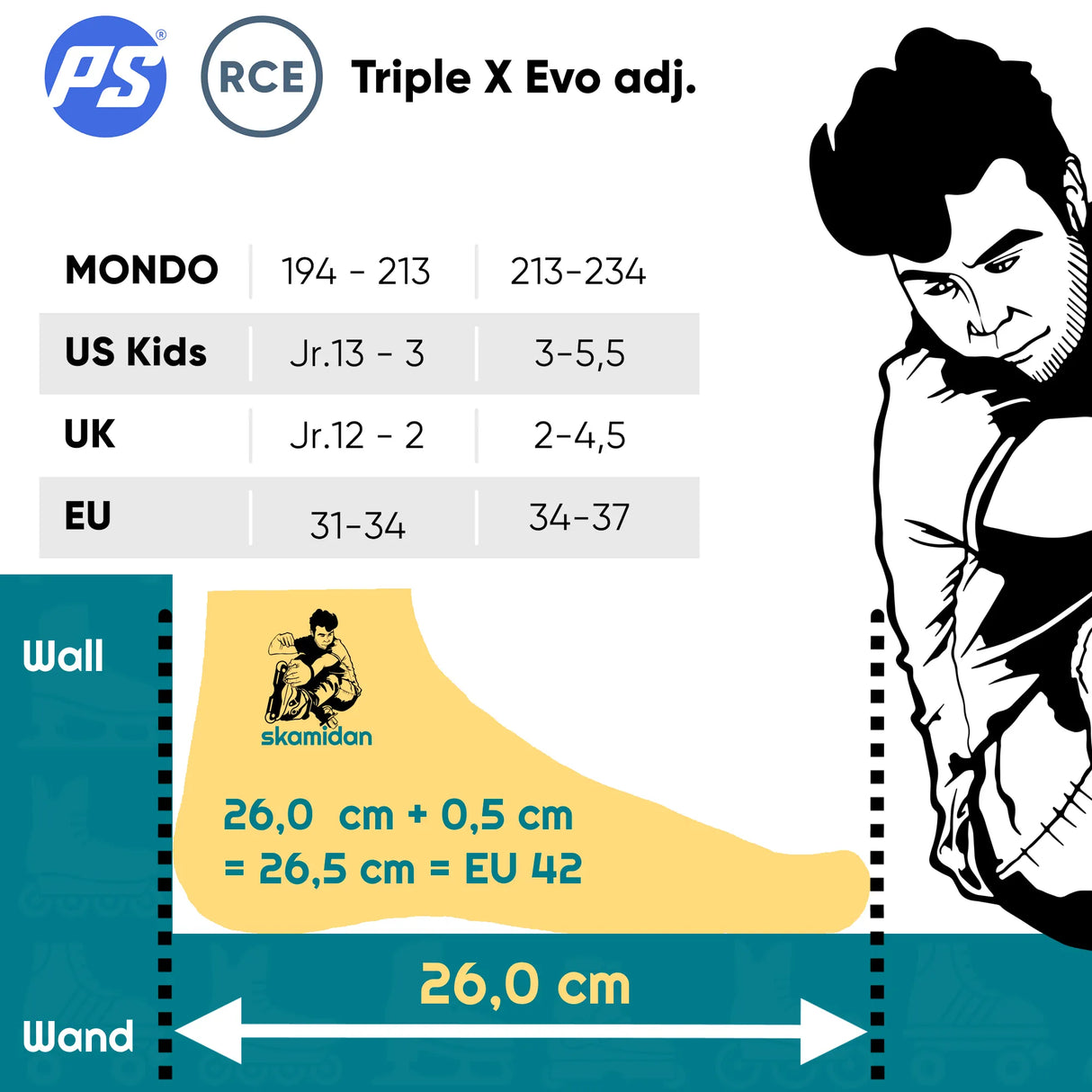 POWERSLIDE 3X adj. Evo Kids Racing Skates | Dark Grey | Trinity X | Speed Inlineskates für Kinder