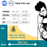 POWERSLIDE 3X adj. Evo Kids Racing Skates | Dark Grey | Trinity X | Speed Inlineskates für Kinder