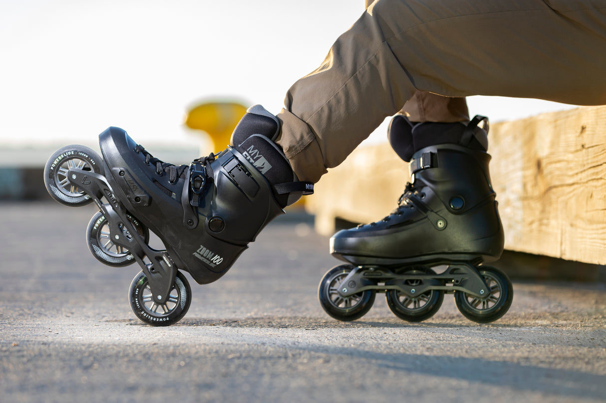 SKA908336 POWERSLIDE Zoom Pro Black 100 Inliner Skateschule und Skateshop Weil am Rhein