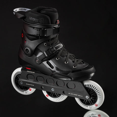 SKA908445 POWERSLIDE Storm Black | 88A SHR ABEC 9 | Schwarz | 165mm Dual Point Mounting | Urban Inlineskates