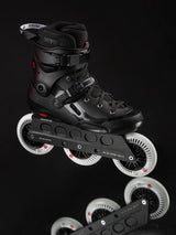 SKA908445 POWERSLIDE Storm Black | 88A SHR ABEC 9 | Schwarz | 165mm Dual Point Mounting | Urban Inlineskates