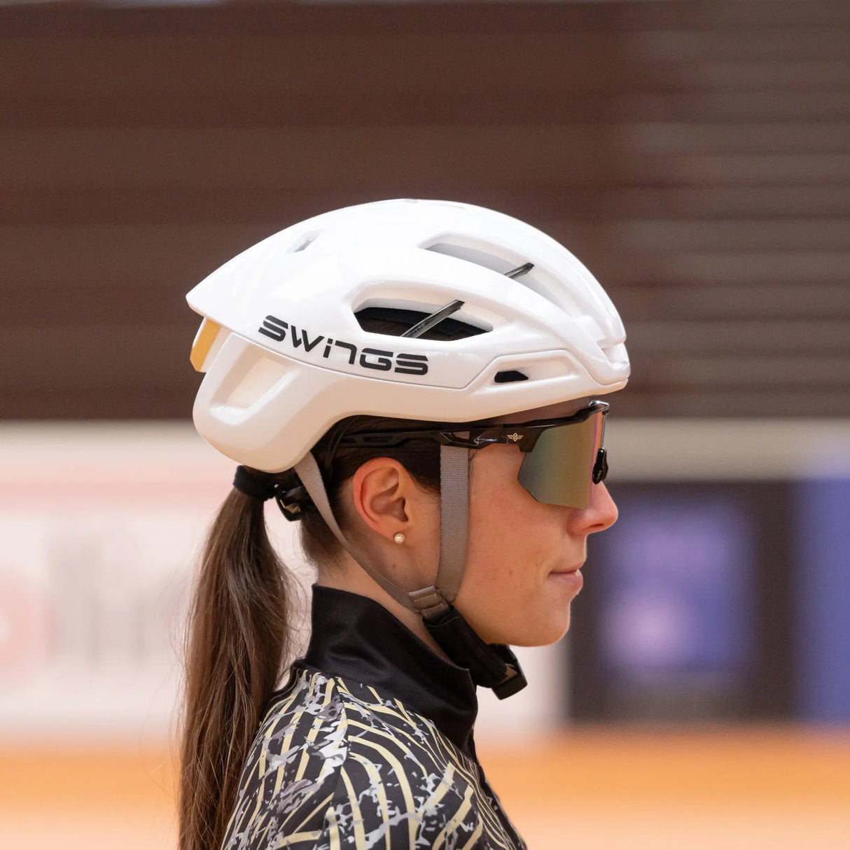 SWINGS Omen Racing Helmet – White | Lightweight & Size Adjustable – Speed Skating | Cycling, Racing & Fitness Skate Helmet