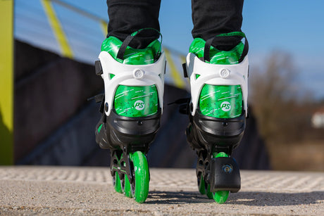 SKA940688 POWERSLIDE Phuzion Universe Green 3W XXII Kinder Inlineskates Kinder Inliner Kids Skates Rollerblades Inlineskates für Kinder Junior Skates Verstellbare Skates Größenverstlelbare Inlineskates für Kinder Kinder Inliner Kids Inliner Kids Rollerblades Urban Inline Skating Urban Inline Skating Freeskates City Skates Fitness Inliner Sport Skates Sport Inliner Rollerblades Rollerblading Lörrach Freiburg Basel Inliner Skateschule und Skateshop Weil am Rhein SkaMiDan Deutschland Germany