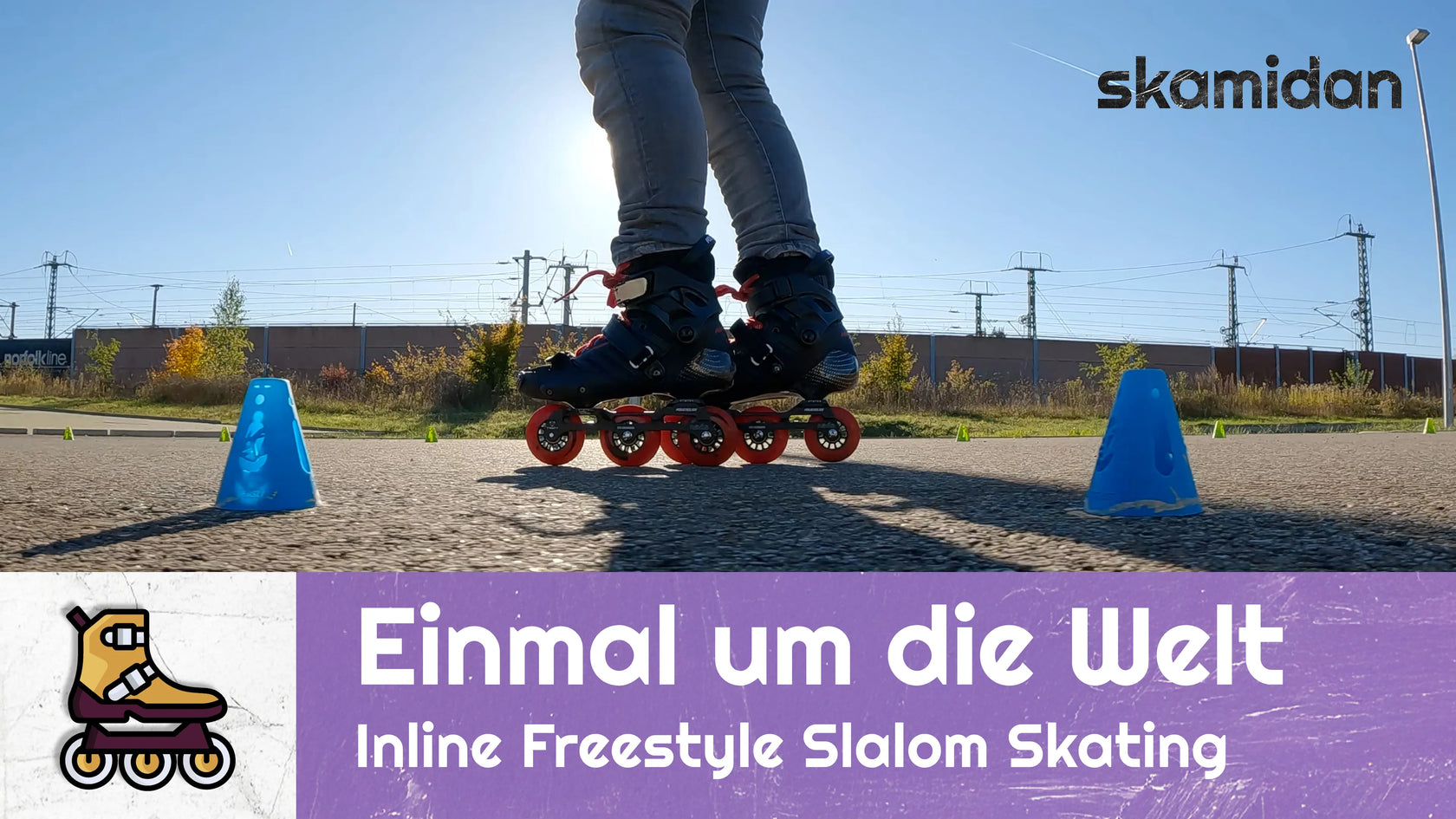 Einmal um die Welt | Ein Inline Freestyle Slalom Skating Film | SkaMiDan und Guslandi Siblings
