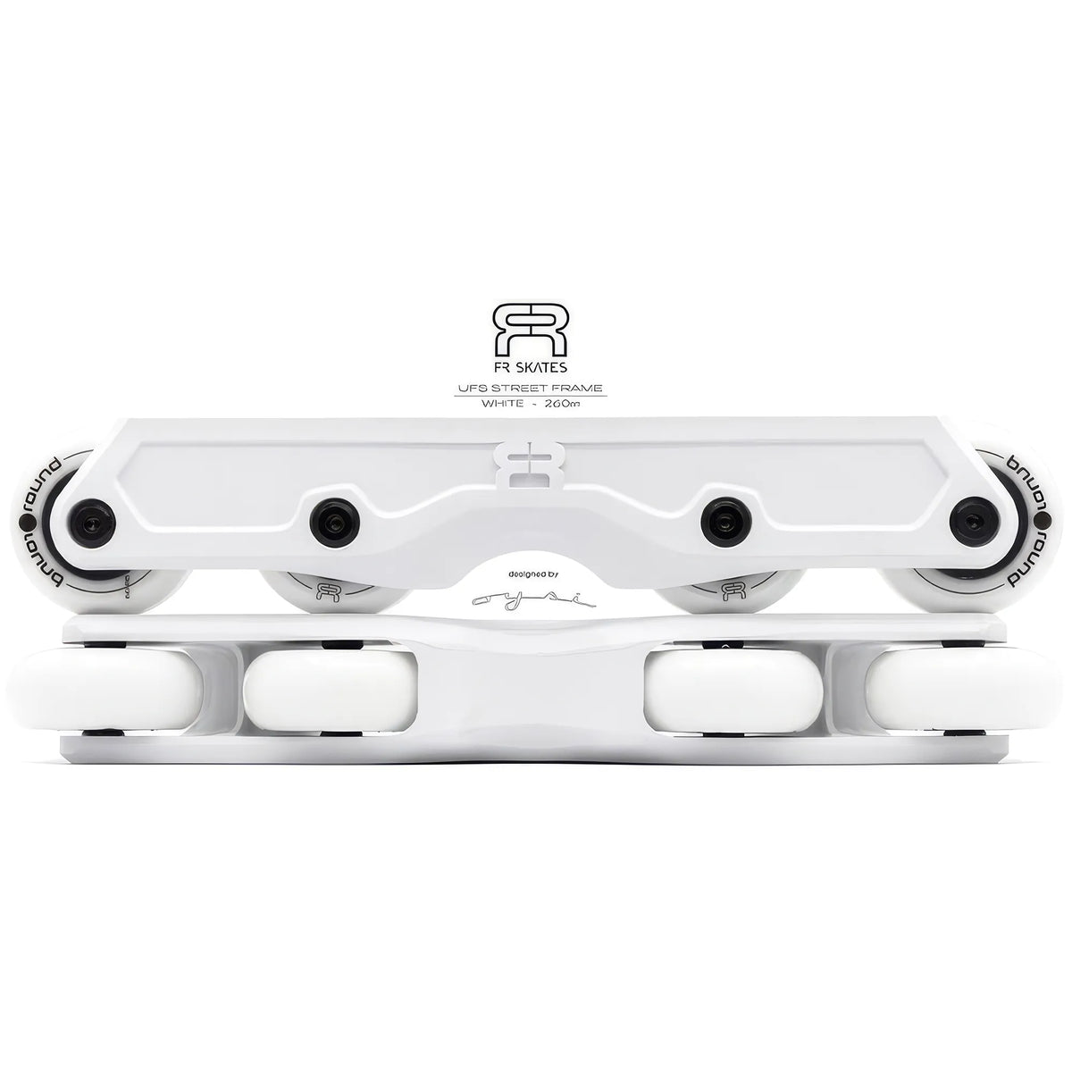 FR Skates FR UFS Street Frames V2 – Weiß | 4x 60mm | UFS Mounting | Aggressive Inline Flat Rahmen