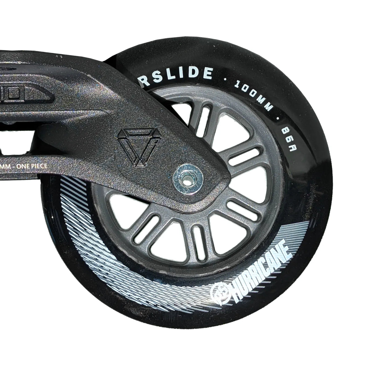 POWERSLIDE Elite AL Frame 3x100mm 231mm + Hurricane Wheels 3×100mm 86a | Black | Urban inline skating
