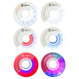 LUWL-LU7285-DUO-WH-WH/WhiteWhite Luminous LED Wheels Duo 72mm 85A – verschiedene Farben | Luminous LED Rollen für Inlineskates | Leuchtrollen | Fitness & Urban Inline Rollen Inline Skating Rollerblading Inlineskaterollen Skating Wheels for Rollerblader  Rollen für Inlineskater Lörrach Freiburg Basel Inliner Richtige Größe right Size for Rollerblades Langhaltende Inlineskaterollen Longlasting Wheels for Rollerblading Skateschule und Skateshop Weil am Rhein SkaMiDan Deutschland Germany
